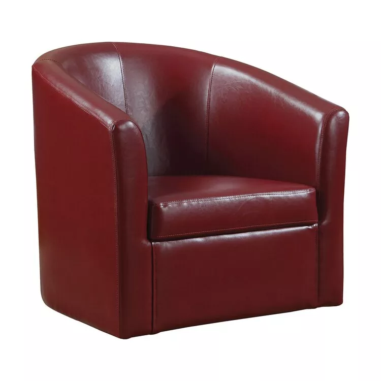 BenJara Slickly Compact Accent Chair, Red