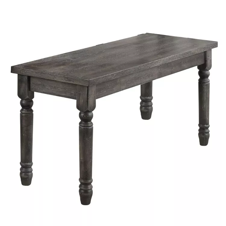 Benjara Weathered Lookinhg Dining Table, Gray