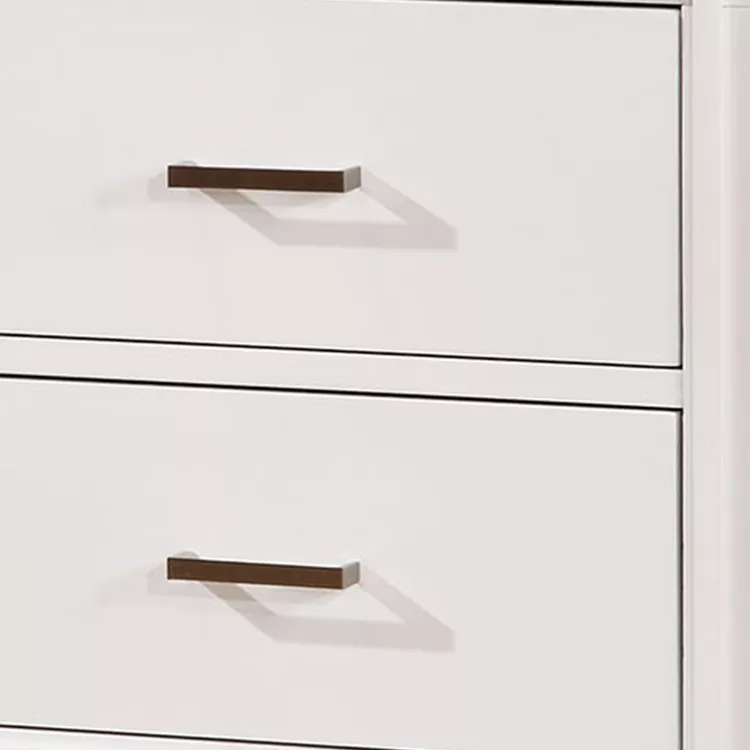Benzara Transitional Solid Wood Night Stand With Drawers, White