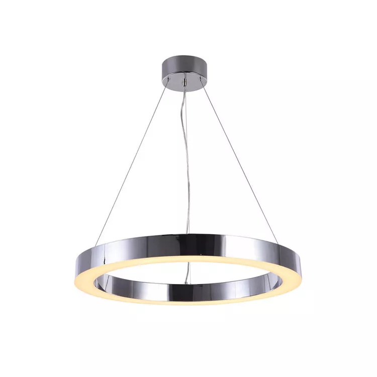 Bethel Halo LED Light - Chrome Frame & Acrylic Diffuser - Silver