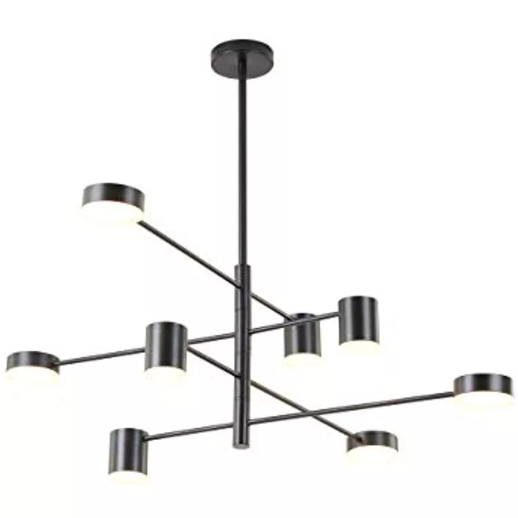 Bethel Modern Black LED Ceiling Light - 4 Tier Design