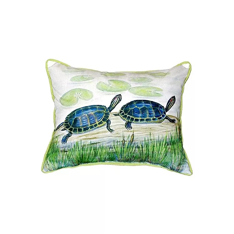 Betsy Drake Turtle Pillows - Indoor/Outdoor Dcor