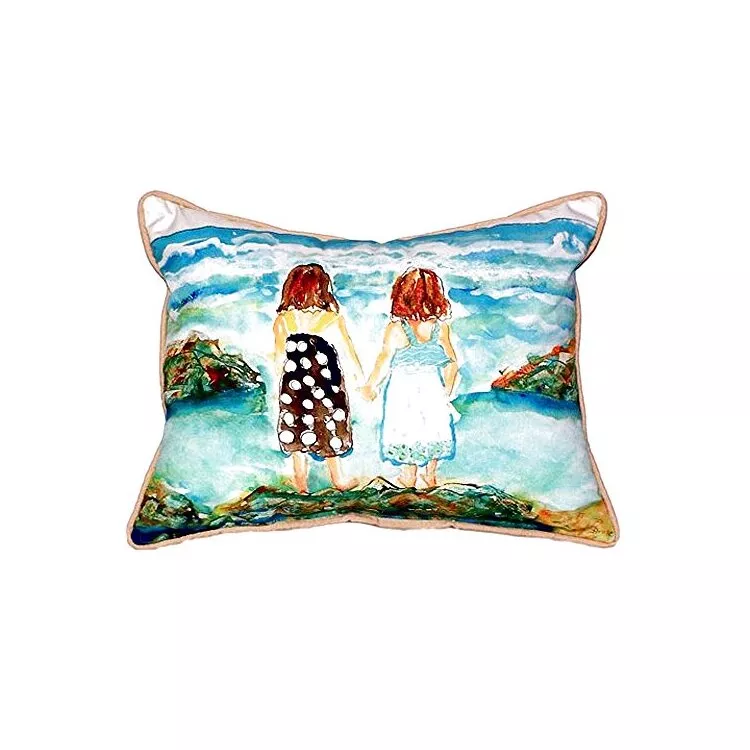 Betsy Drake Twin On Rocks Throw Pillow
