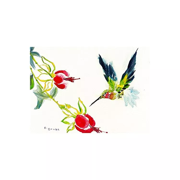 Betsy's Hummingbird Door Mat 18x26