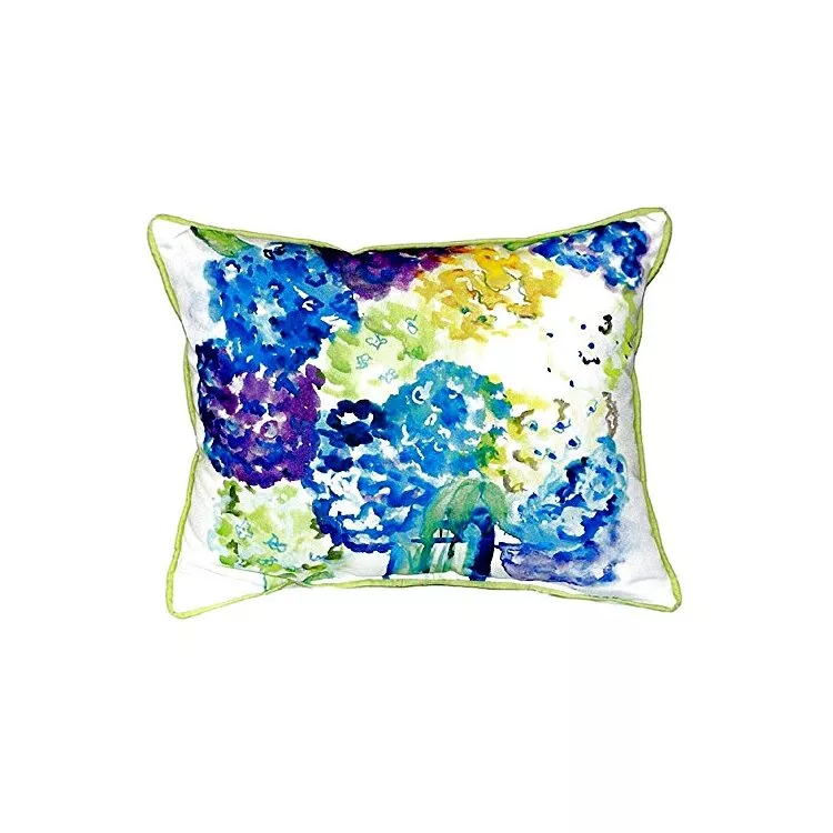 Betsy's Hydrangea Small Indoor/Outdoor Pillow 11x14