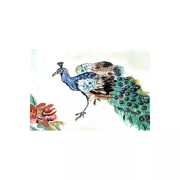 Betsy's Peacock Door Mat 30x50