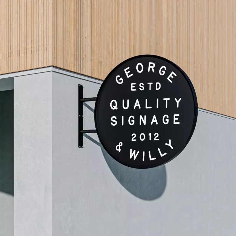 Big Round Sign