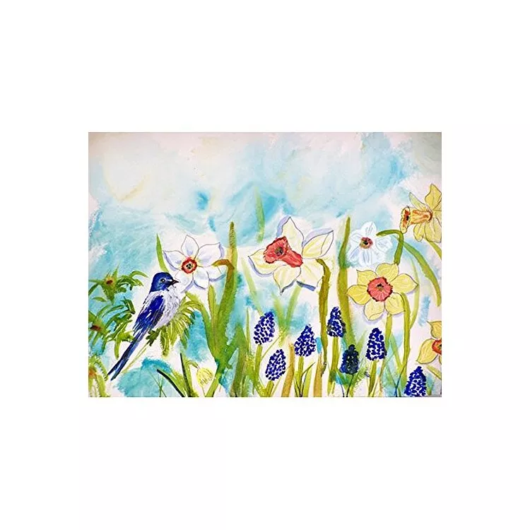 Bird & Daffodil Door Mat 30x50