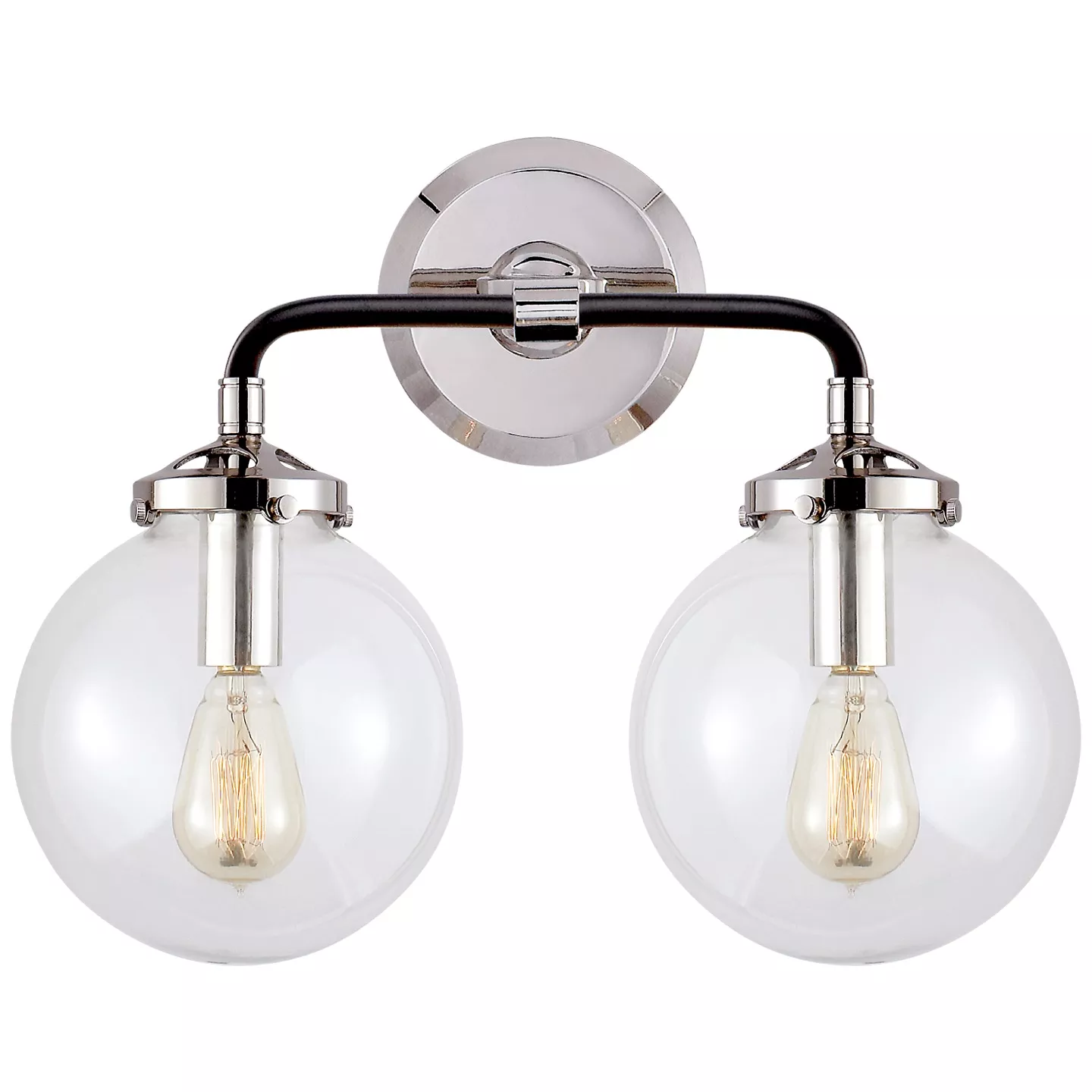 Bistro Dbl Light Curved Sconce