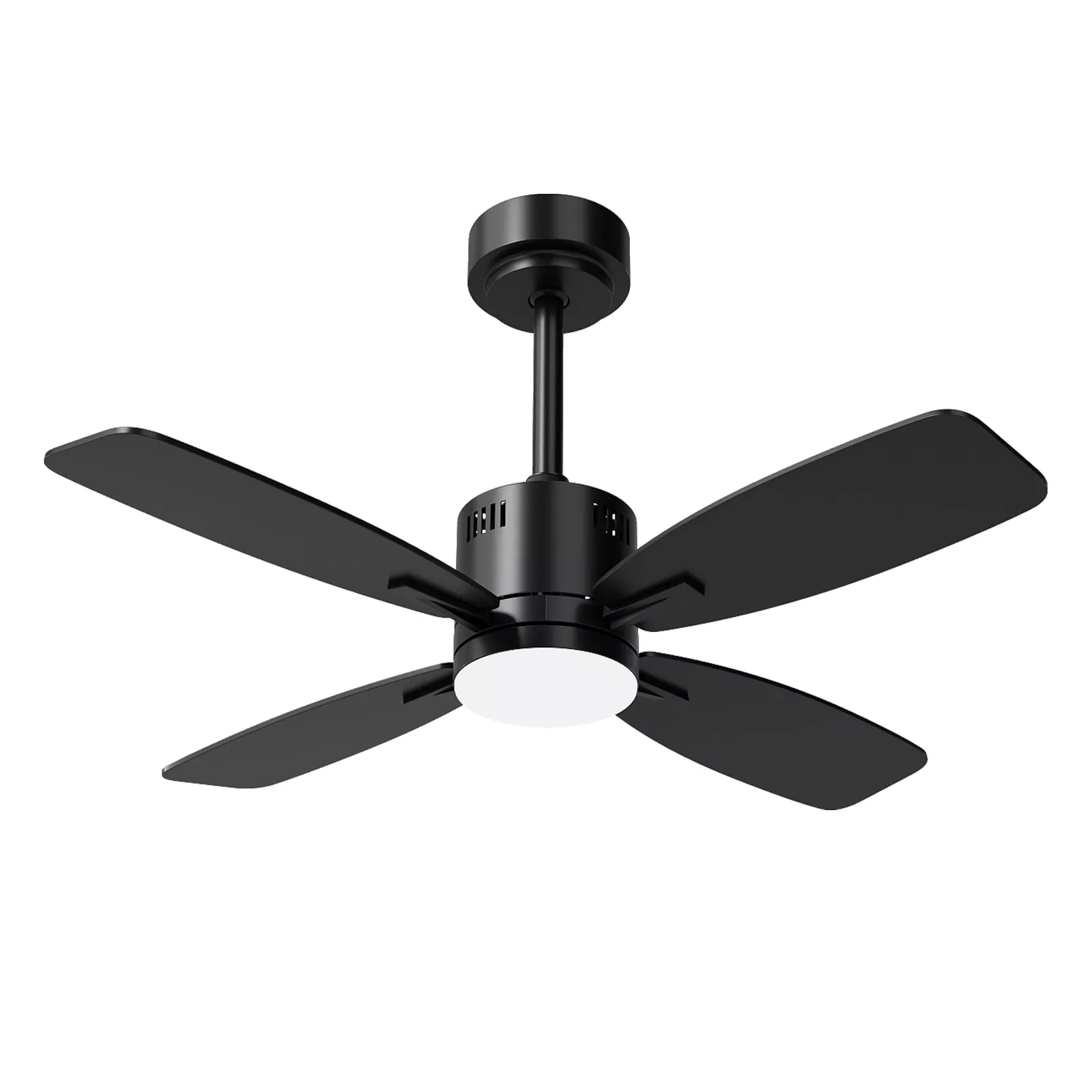 Black 42" Ceiling Fan with Light, 6 Speeds, Remote, 3CCT LED & 4H Timer