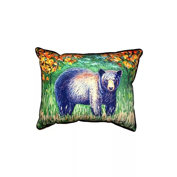 Black Bear Extra Large Zippered Pillow 20x24