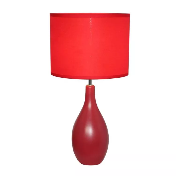 Black Ceramic Oval Table Lamp Shade - All the Rages