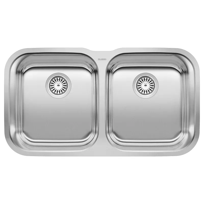 BLANCO 33" Stellar Equal Double Bowl Undermount Kitchen Sink