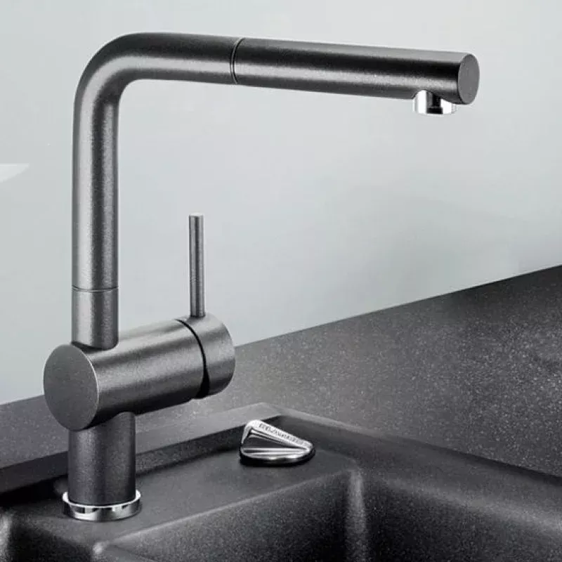 Blanco Linus-S single-lever kitchen mixer tap, with pull-out spout