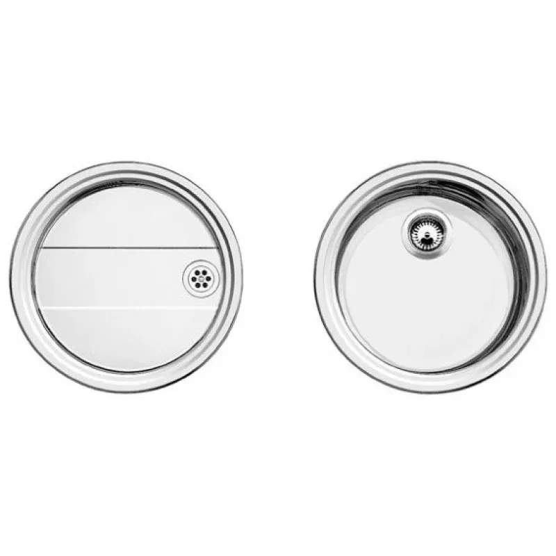 Blanco Rondosol round kitchen sink with drainer