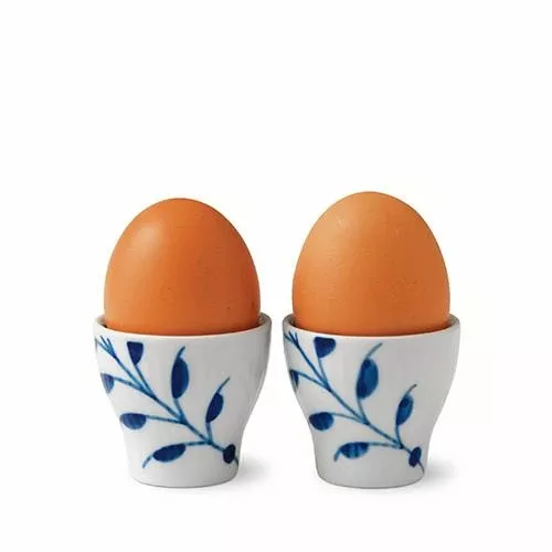 Blue Fluted Mega Egg Cup, set of 2 by Royal Copenhagen