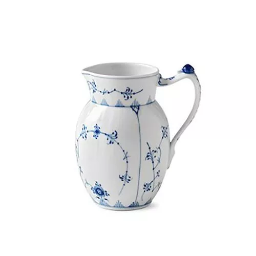 Blue Fluted Plain Jug by Royal Copenhagen