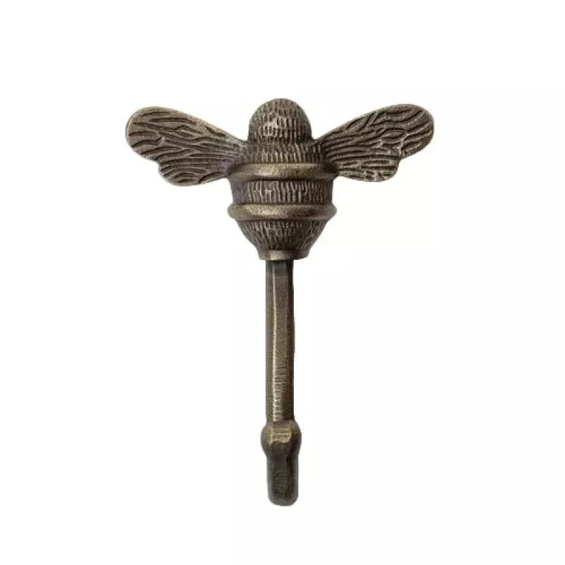 Brass bee Coat Hook - Heritage Finish - Iron