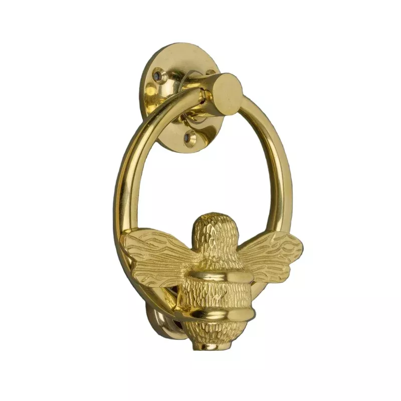 Brass Bumblebee Door Knocker Ring