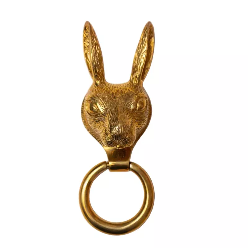 Brass Hare Door Knocker