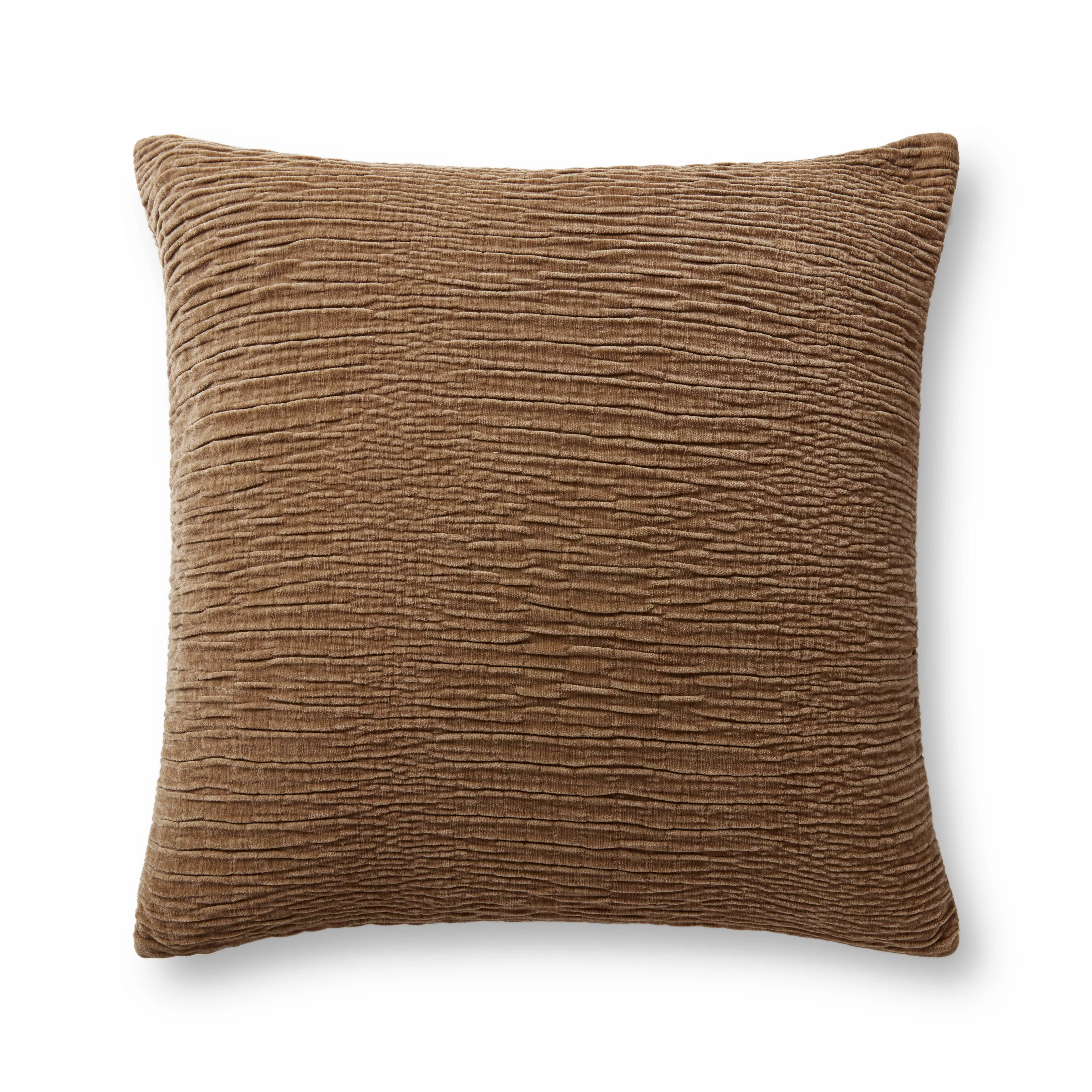 Brown 22''x22'' Down Pillow