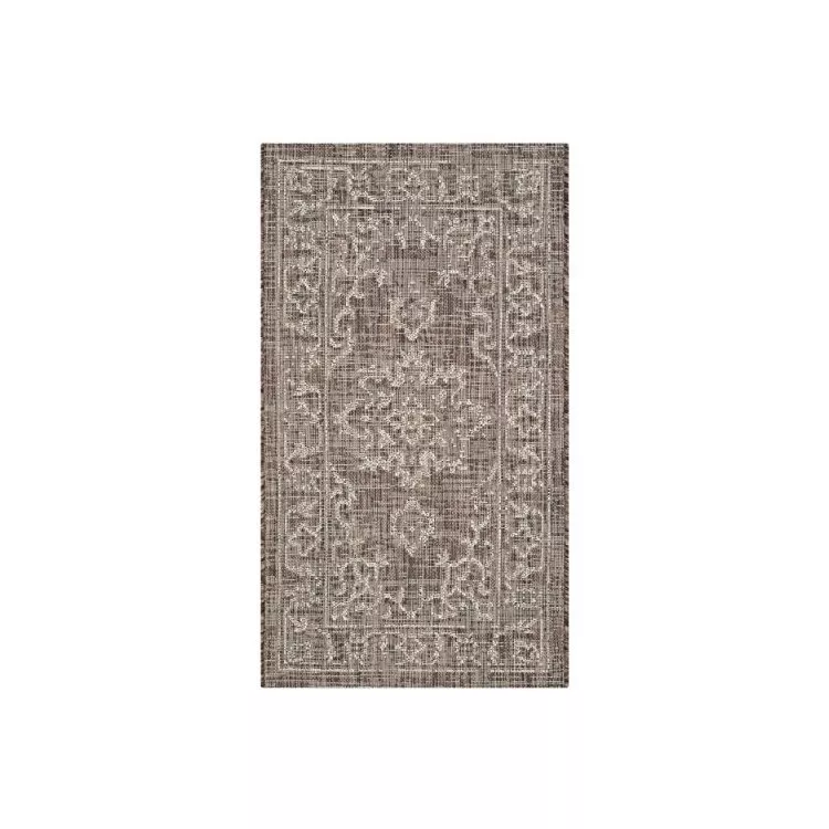Brown/Beige Polypropylene Transitional Rectangle Rug 7'7x5'3 - Safavieh