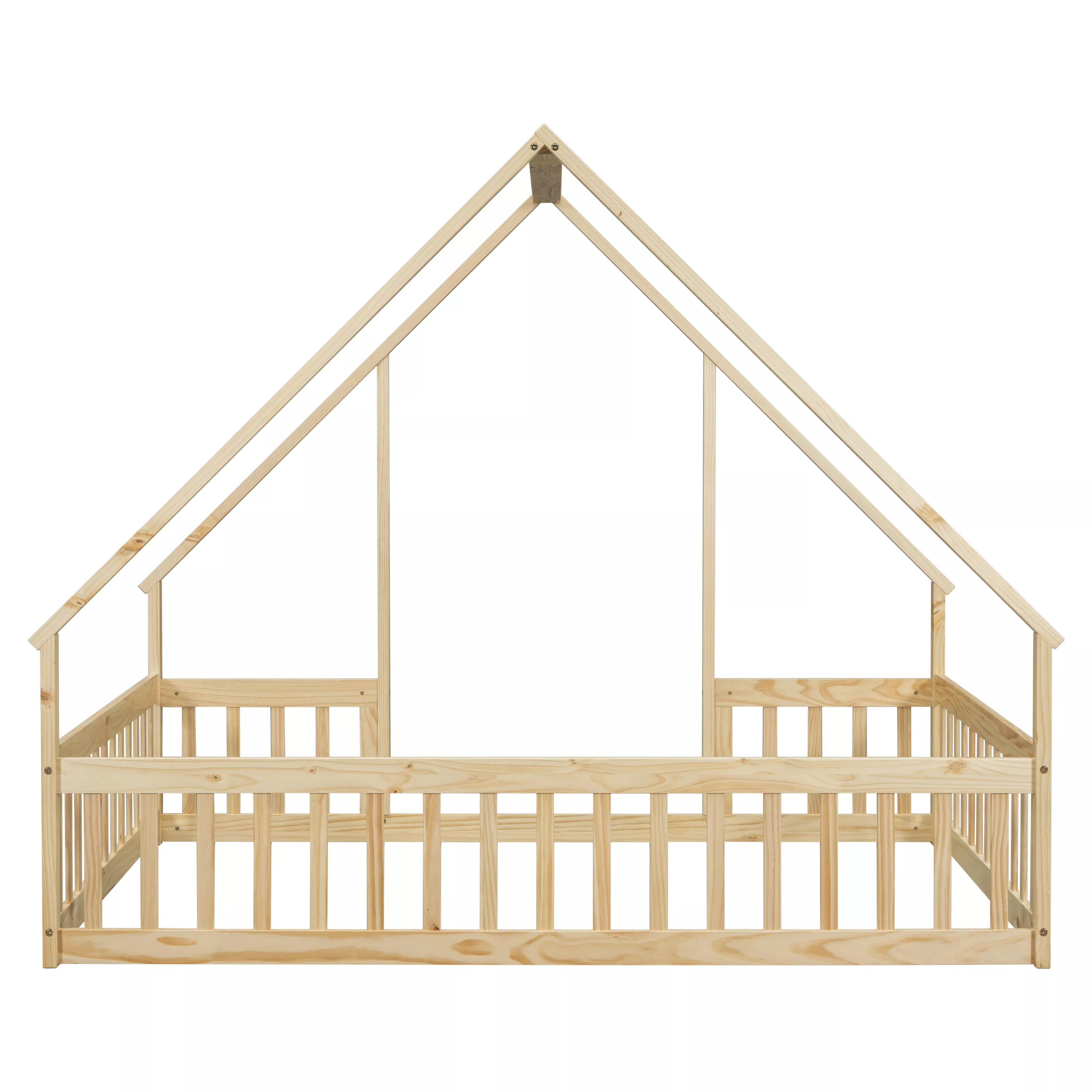 BupjobHouse-Shaped Floor Bed
