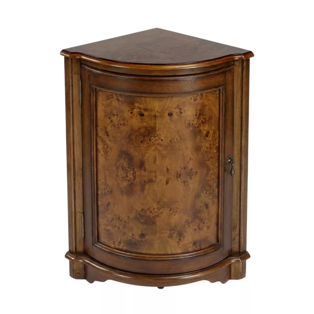 Butler Specialty Durham Corner Cabinet, Medium Brown