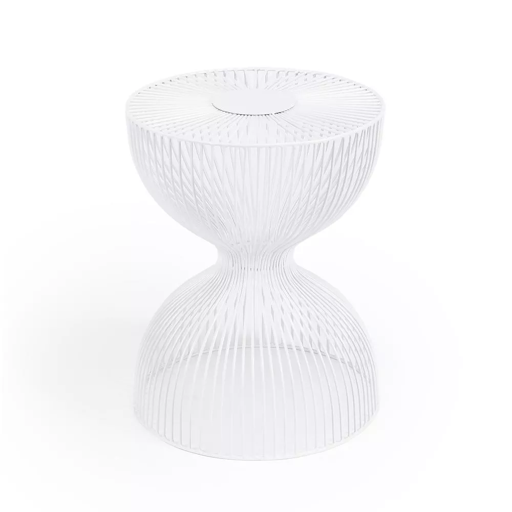 Butler Specialty Nicholas Metal Side Table, White