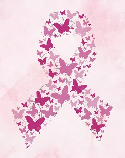Butterfly Breast Cancer Ribbon