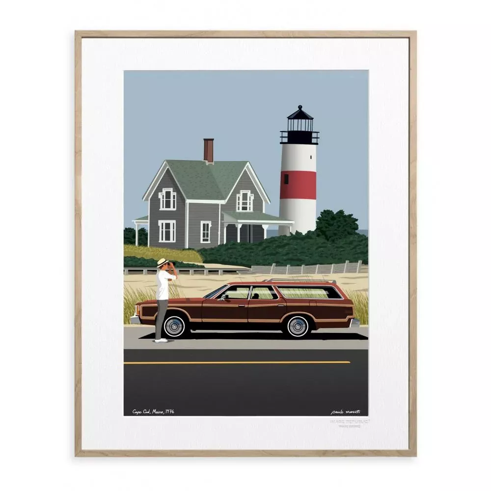Cape Cod Print Artwork by Paolo Mariotti for Image Republic CLEARANCE
