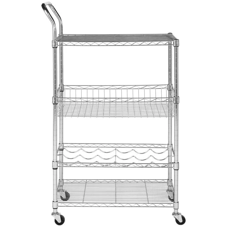 Carmen 4 Tier Wire Adjustable Cart