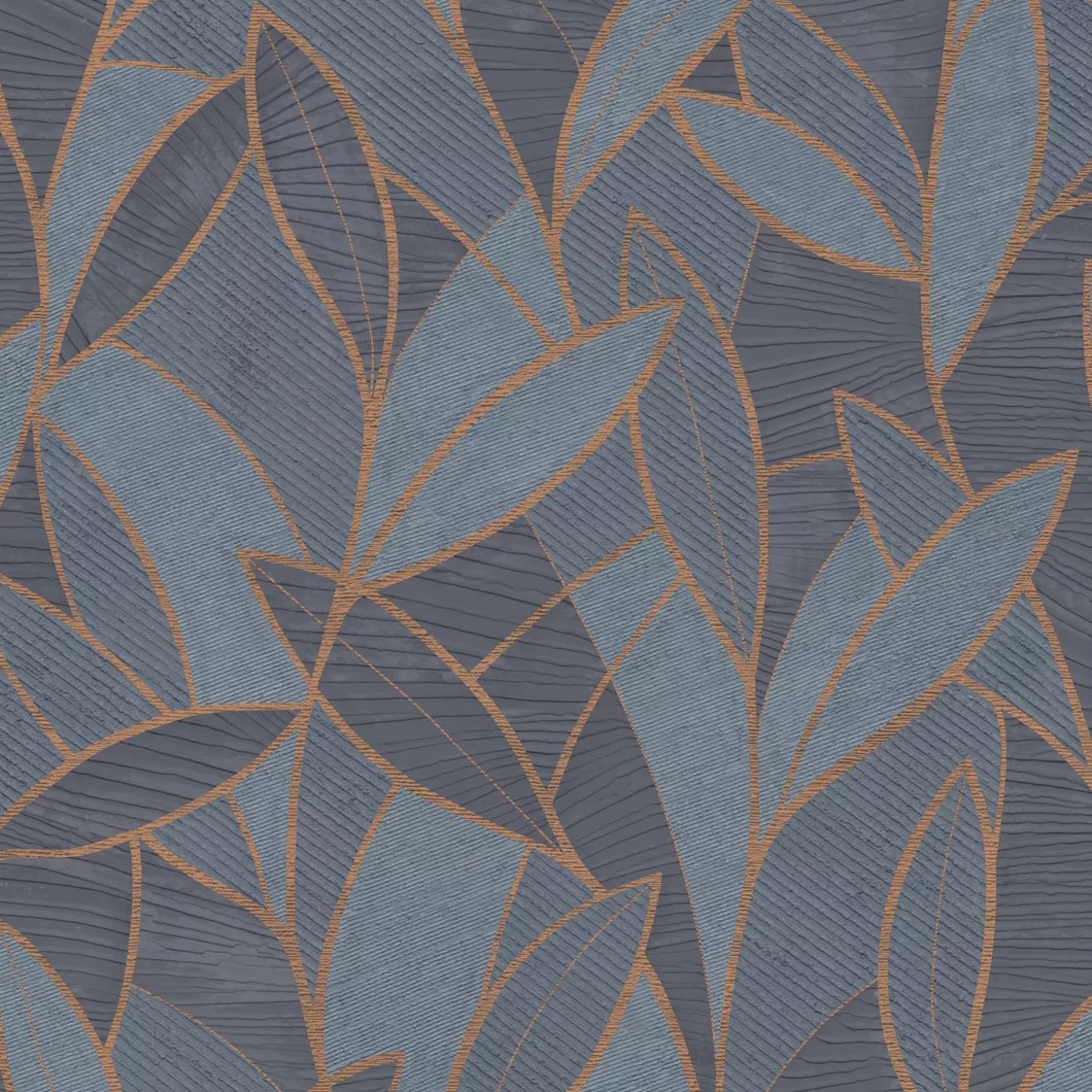Carved Leaf Wallpaper