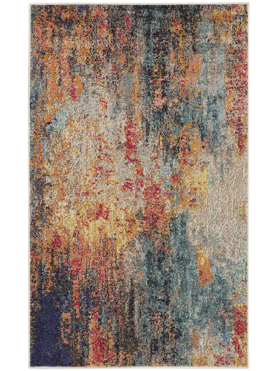 Celestial CES15 Multicolor 3' x 5' Rug