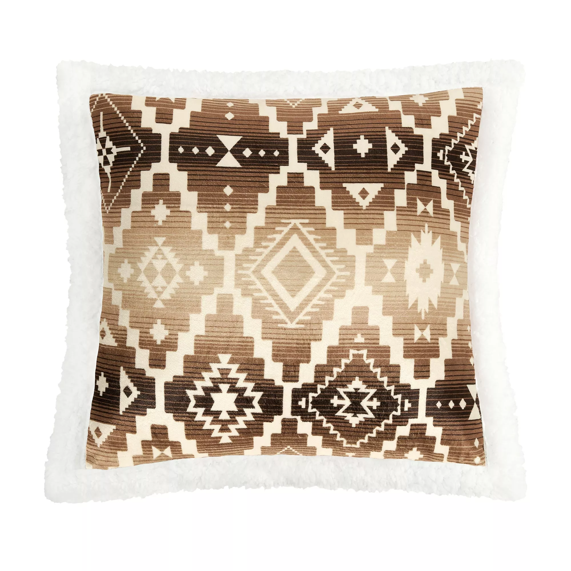 Chalet Aztec Campfire Sherpa Pillow