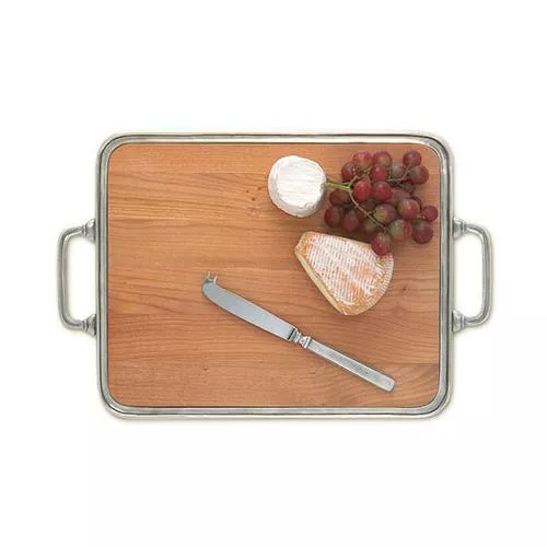 Cheese Tray with Handles by Match Pewter