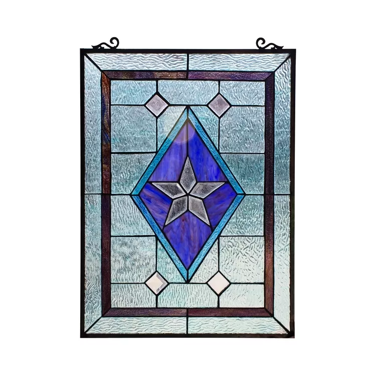 Chloe Lighting Tiffany-Style Window Panel - 24" Rectangular