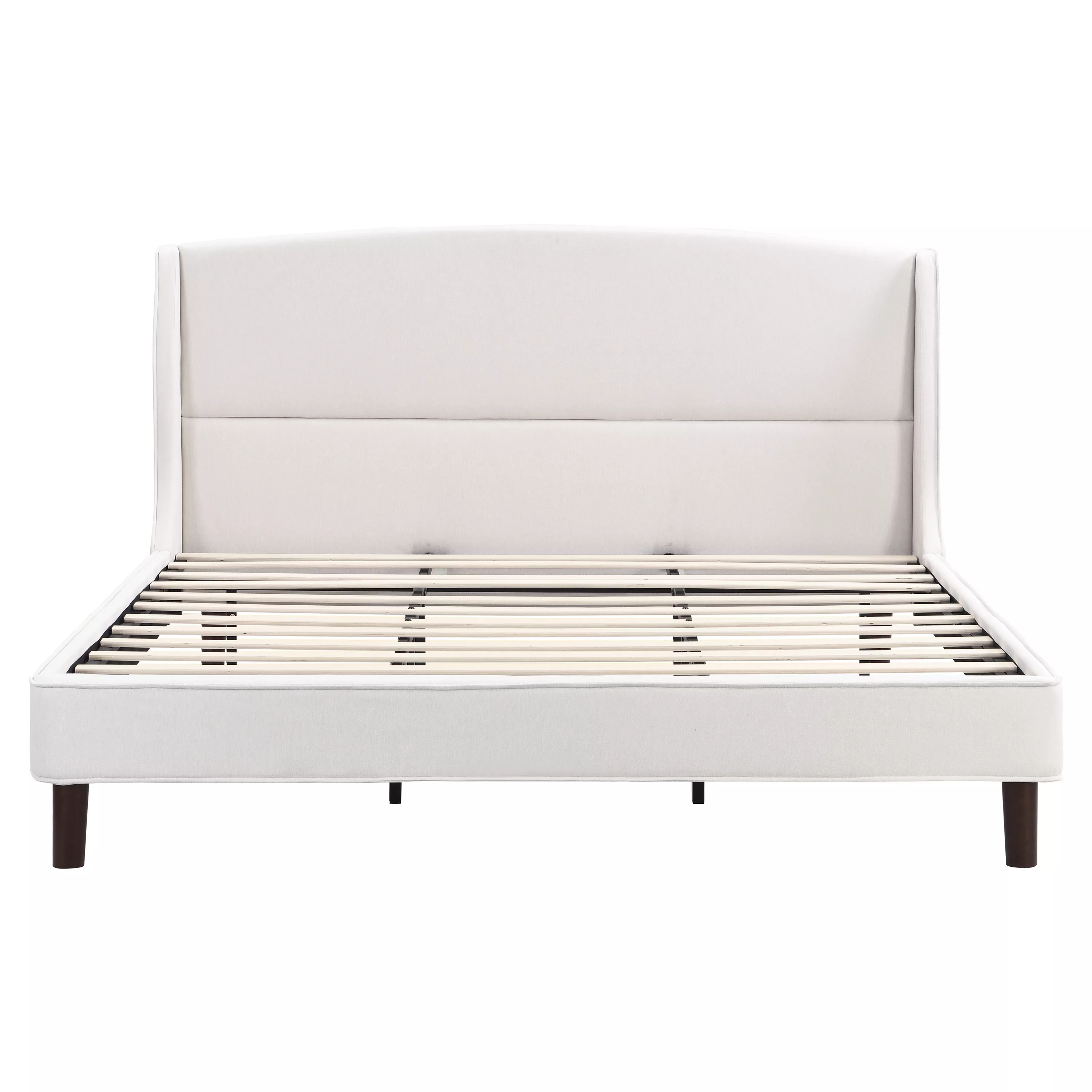 Christopher Knight Home Randolph Upholstered Platform Bed with Wingback Headboard