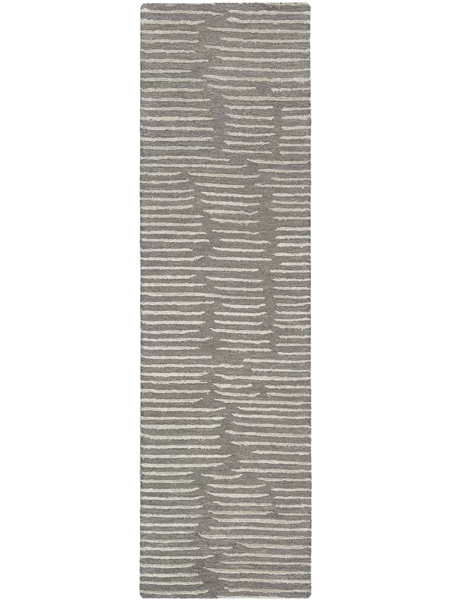CK010 Linear LNR01 Gray 2'3" x 8' Rug