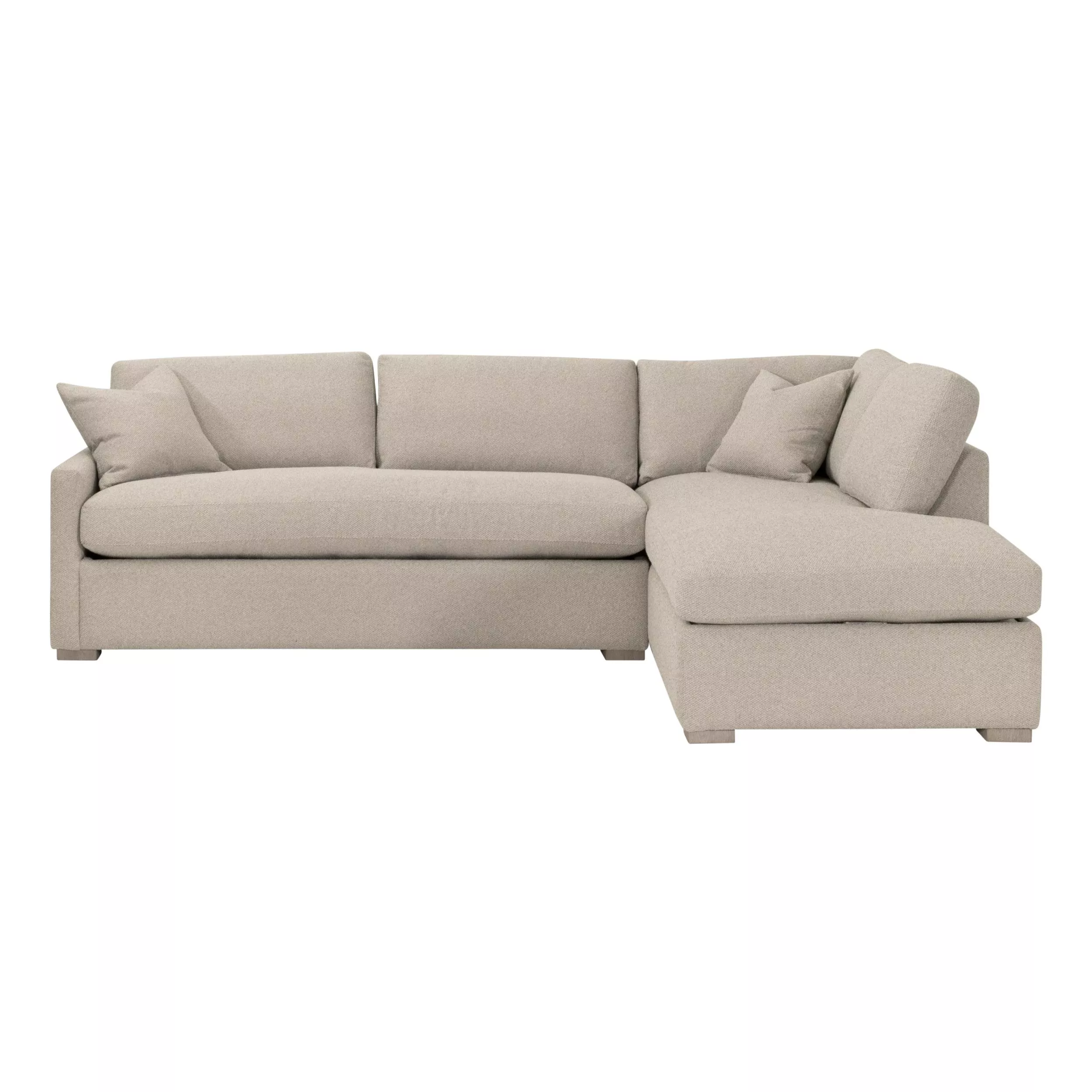 Clara Slim Arm Sleeper Queen RF Sectional