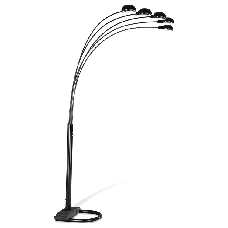 Coaster 5-light Floor Lamp Satin Black