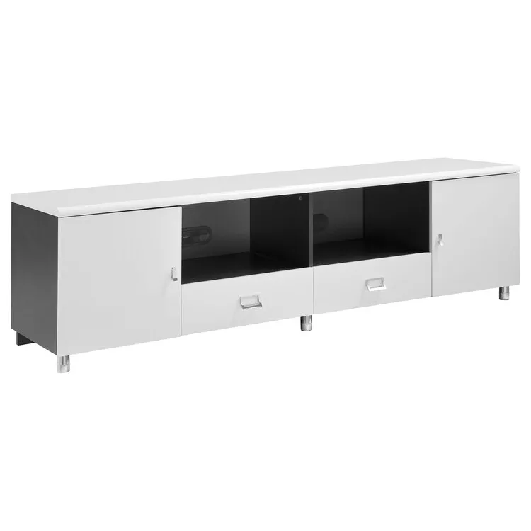 Coaster Burkett 2-drawer TV Console White and Grey