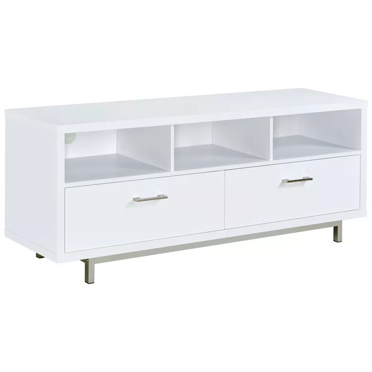 Coaster Casey 2-drawer Rectangular TV Console White