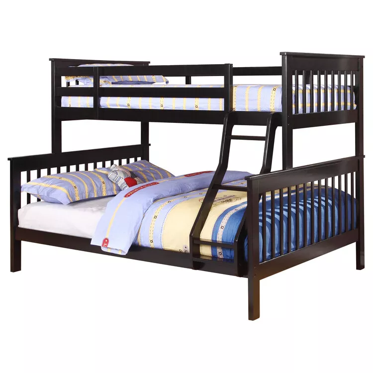 Coaster Chapman, Twin over Full Bunk Bed, Black