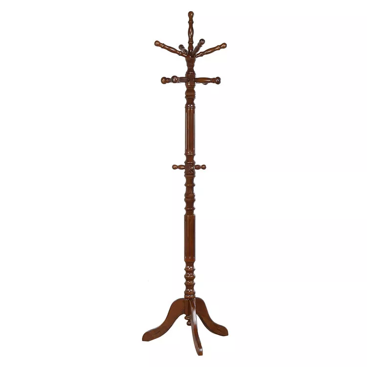 Coaster Coat Rack with Spinning Top Walnut