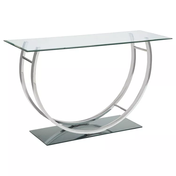 Coaster Danville U-shaped Sofa Table Chrome