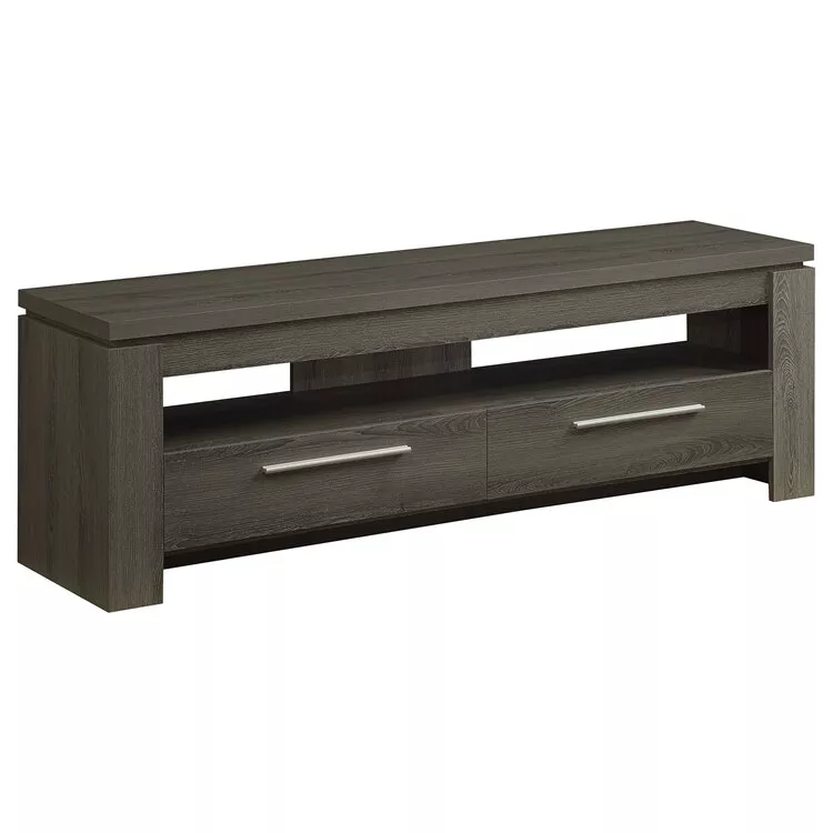 Coaster Elkton 2-drawer TV Console Weathered Grey