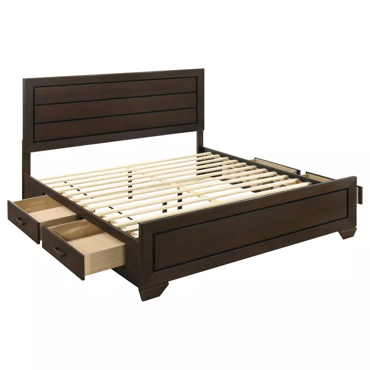 Coaster Fenbrook 4-drawer Eastern King Bed Dark Cocoa