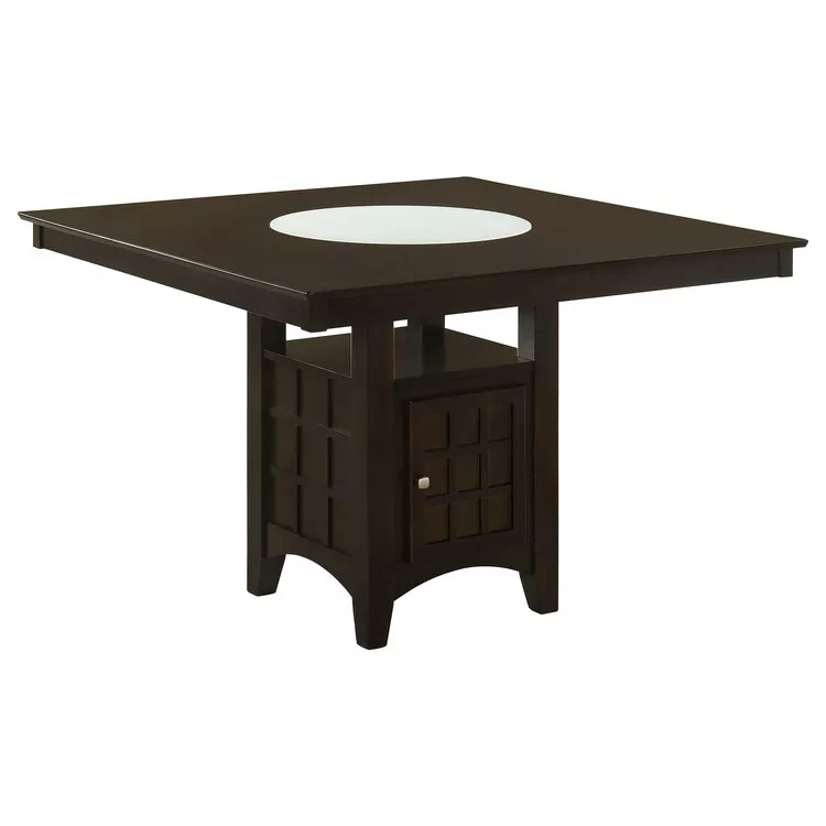 Coaster Gabriel Square Counter Height Dining Table Cappuccino