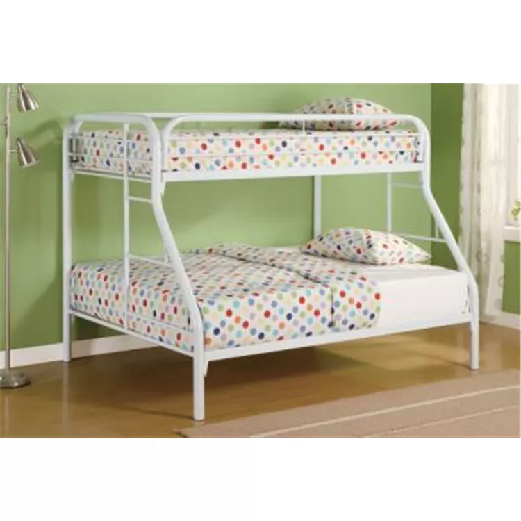 Coaster Morgan Twin over Full Bunk Bed with Side Ladders White